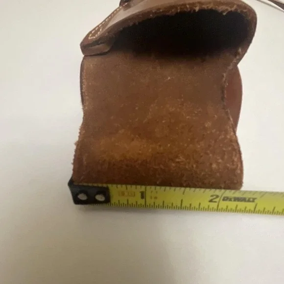 Vintage J.C. Higgins 763L Brown Leather Revolver Pistol Holster Left Hand "Rare" - Picture 12 of 13